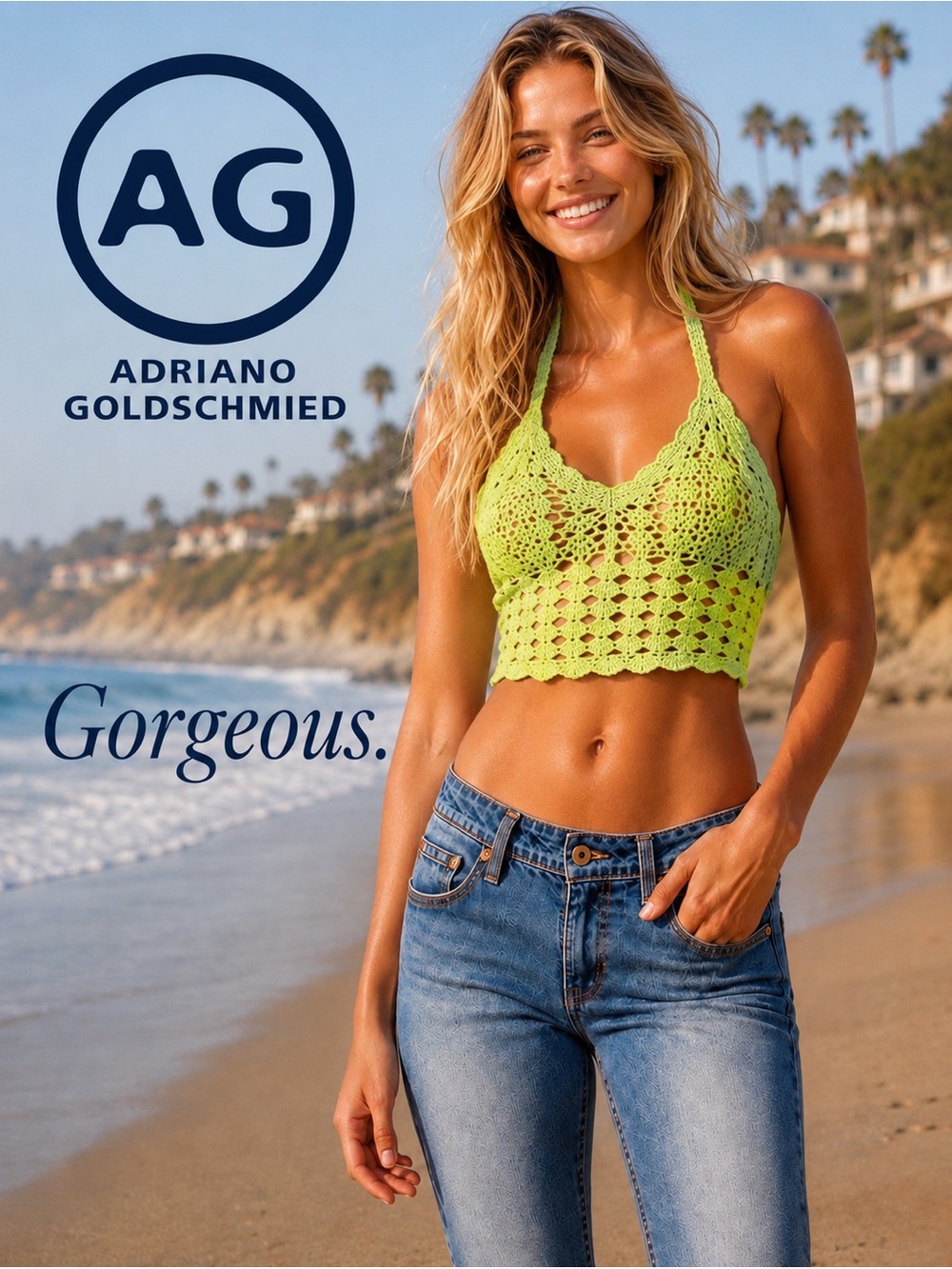 Ag Jeans - AG Adriano Goldschmied Blue Denim, The Club Cut, Straight Leg Boot